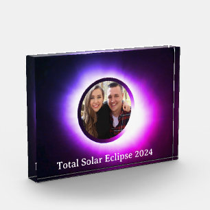 Total solar eclipse 2024 personalize photo block