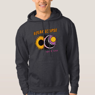 Total solar eclipse 2024 pop art design hoodie