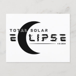 TOTAL SOLAR ECLIPSE 2024  POSTCARD