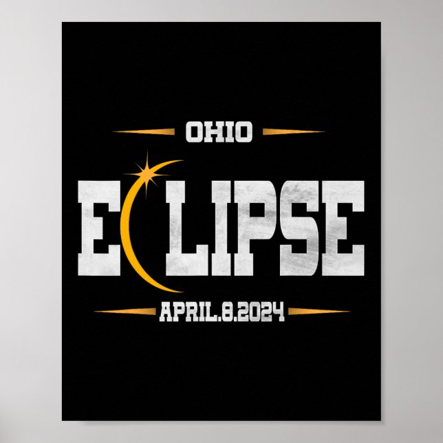 Total Solar Eclipse 2024  Poster (Front)