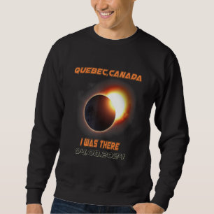 Total Solar Eclipse 2024 Quebec Canada 1 Sweatshirt