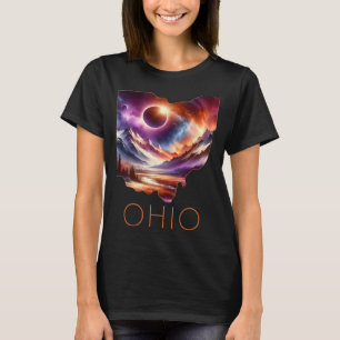 Total Solar Eclipse 2024 State Ohio Totality April T-Shirt
