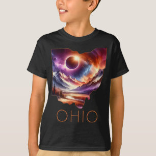 Total Solar Eclipse 2024 State Ohio Totality April T-Shirt