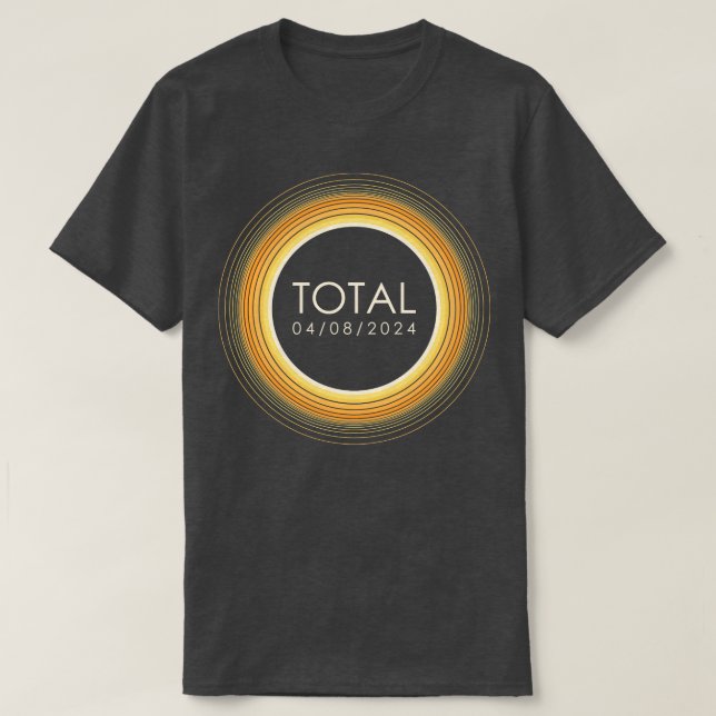 Total Solar Eclipse 2024 T-Shirt (Design Front)