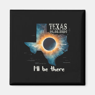 Total Solar Eclipse 2024 Texas 1 Magnet