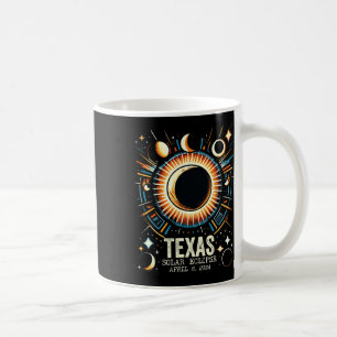 Total Solar Eclipse 2024 Texas April 8 Abstract Mo Coffee Mug