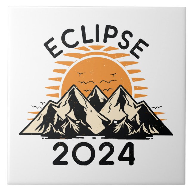 Total Solar Eclipse 2024 Tile (Front)