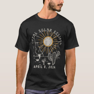 Total Solar Eclipse 2024 Totalily Western Texas Us T-Shirt