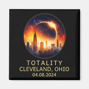 Total Solar Eclipse 2024 Totality Cleveland Ohio Magnet