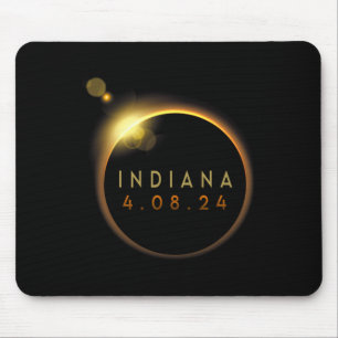 Total Solar Eclipse 2024 Totality Indiana  Mouse Pad
