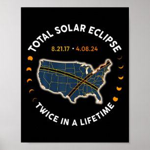 Total Solar Eclipse 2024 Twice In A Lifetime 2017 Poster