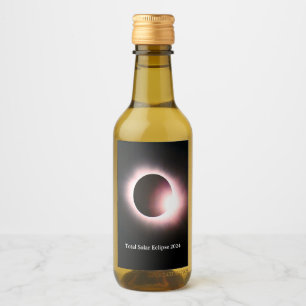 Total solar eclipse 2024 wine label