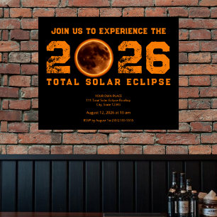 Total Solar Eclipse 2026 Event Poster
