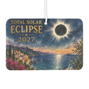 Total Solar Eclipse 2027 Mediterranean  Air Freshener
