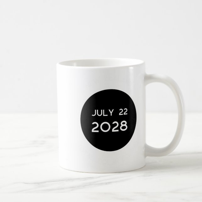 Total Solar Eclipse 2028 New Zealand _1  Coffee Mug (Right)
