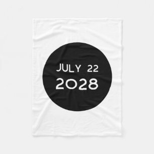 Total Solar Eclipse 2028 New Zealand _1  Fleece Blanket