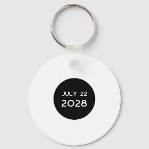 Total Solar Eclipse 2028 New Zealand Keychain