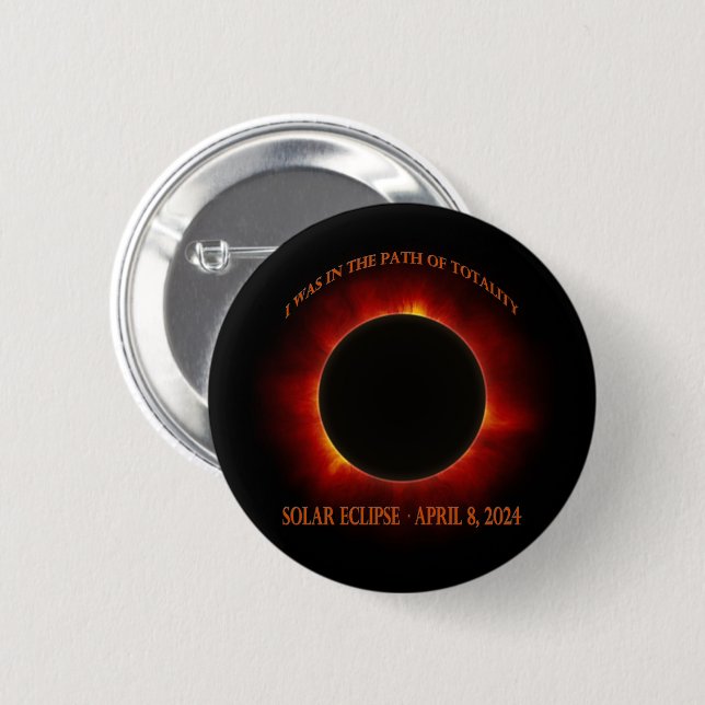Total Solar Eclipse 2 Inch Round Button (Front & Back)