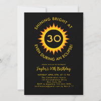 Total Solar Eclipse 4.8.2024 30th Birthday Party