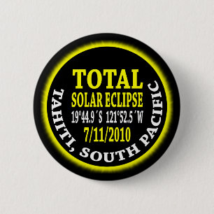 Total Solar Eclipse 7/11/2010 2 Inch Round Button