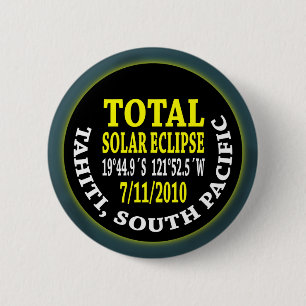 Total Solar Eclipse 7/11/2010 2 Inch Round Button