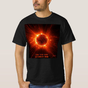 Total Solar Eclipse Add Any Text & Date Unisex T-Shirt