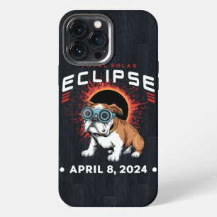 Total Solar Eclipse April 2024 Bulldog Lover Gifts iPhone 13 Pro Max Case