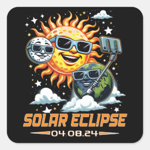 Total Solar Eclipse April 2024 Square Sticker