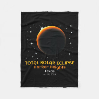 Total Solar Eclipse April 86  Fleece Blanket