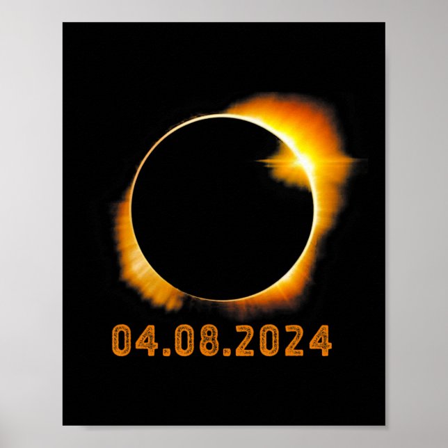 Total Solar Eclipse April 8 20242  Poster (Front)
