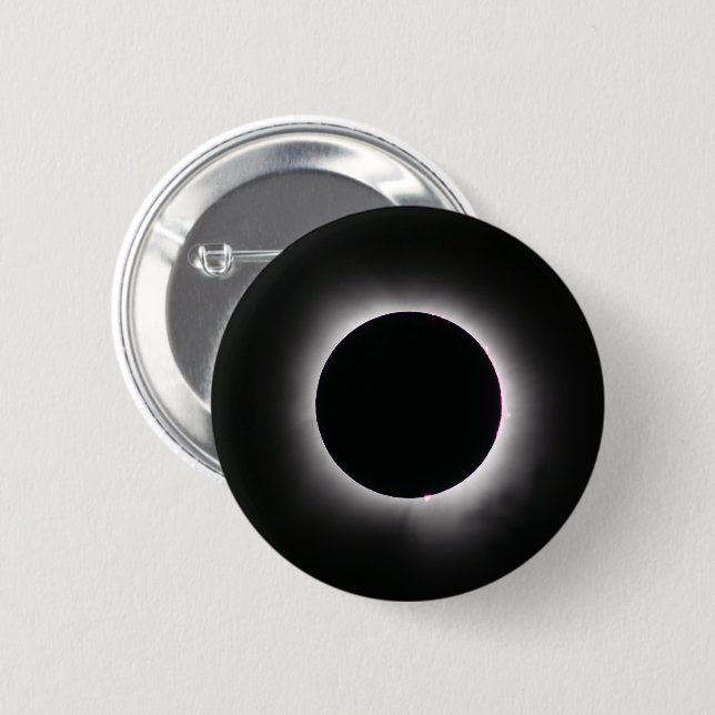 Total Solar Eclipse April 8, 2024 2 Inch Round Button (Front & Back)