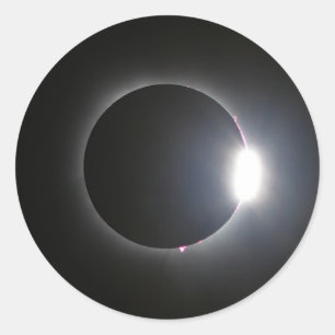Total Solar Eclipse April 8, 2024 Classic Round Sticker
