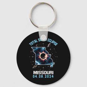Total Solar Eclipse April 8 2024 Missouri Totality Keychain