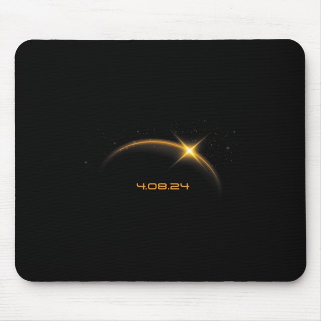 Total Solar Eclipse April 8 2024  Mouse Pad (Front)