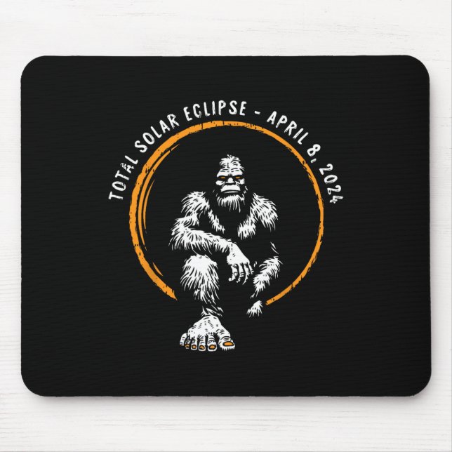 Total Solar Eclipse April 8 2024 Totality  Mouse Pad (Front)