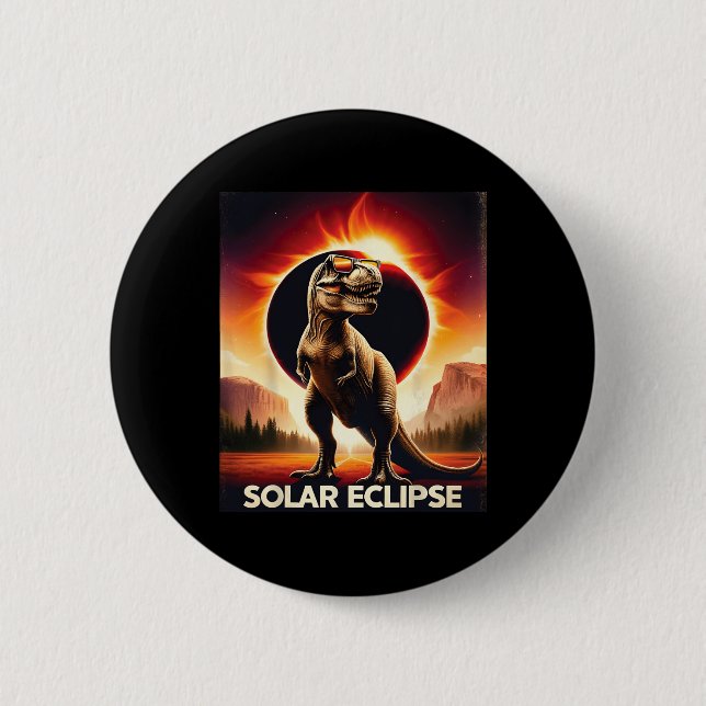 Total Solar Eclipse April 8  2 Inch Round Button (Front)