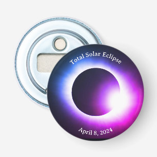 Total solar eclipse april 8th  2024 moon sun bottle opener