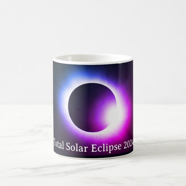 Total solar eclipse April 8th  2024 moon sun Coffee Mug (Center)