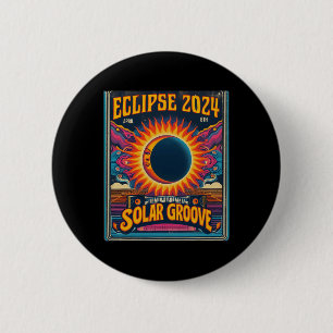 Total Solar Eclipse April 8th 2024 North 2 Inch Round Button