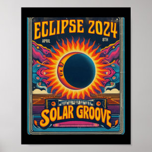 Total Solar Eclipse April 8th 2024 North  Poster