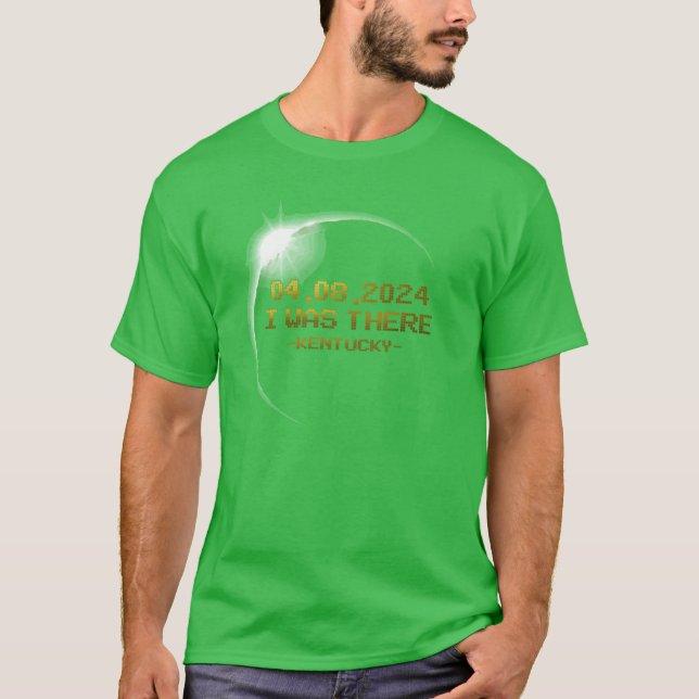 Total Solar Eclipse April 8th 2024 State of Kentuc T-Shirt (Front)