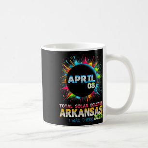 Total Solar Eclipse Arkansas 2024 Colourful Totali Coffee Mug