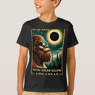 Total Solar Eclipse Arkansas - Bigfoot Eclipse Gle T-Shirt