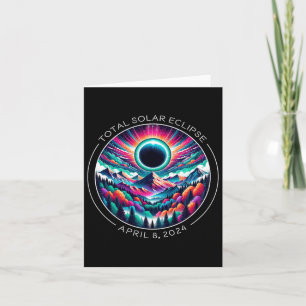 Total Solar Eclipse Artsy Colourful Totality Lands Card