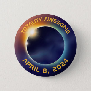 Total Solar Eclipse   Astronomy 2 Inch Round Button