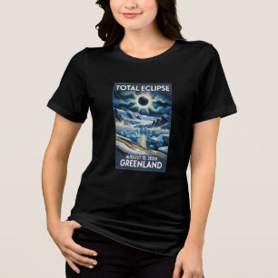 Total Solar Eclipse August 12,2026 Greenland Tee