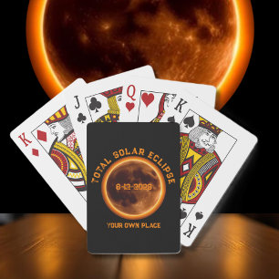 Total Solar Eclipse August 12, 2026 Playing Cards