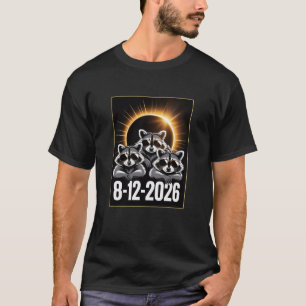 Total Solar Eclipse August 12,2026 Raccoon Tee