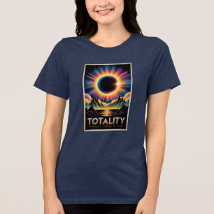 Total Solar Eclipse August 12,2026 Spain Iceland Tri-Blend Shirt