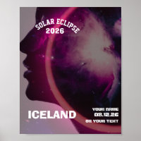 Total solar eclipse August 2026 text personalized